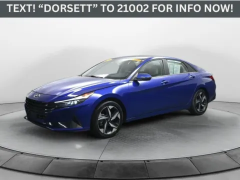 Blue 2023 Hyundai Elantra Hybrid Limited for sale in Terre Haute, IN