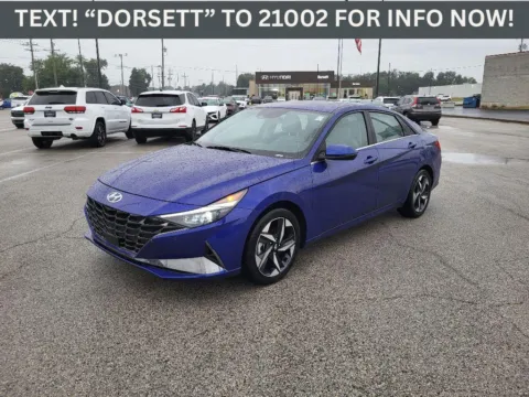 Blue 2023 Hyundai Elantra Hybrid Limited for sale in Terre Haute, IN