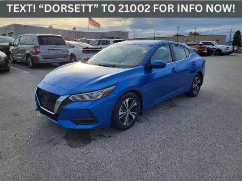 Blue 2021 Nissan Sentra SV for sale in Terre Haute, IN