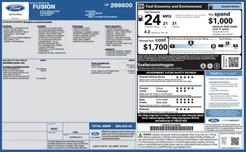 Photos of 2020 Ford Fusion S for sale in Columbus, OH at Auto Boutique Ohio