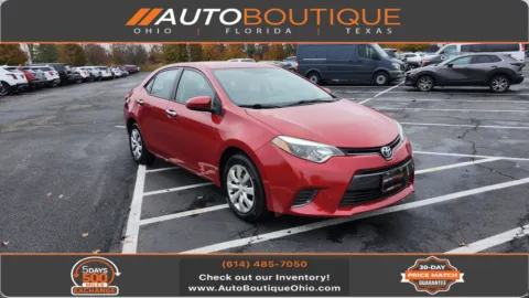 Red 2016 Toyota Corolla LE for sale in Columbus, OH