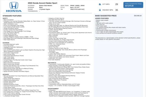 More photos of 2020 Honda Accord Sedan Sport at Auto Boutique Ohio, OH