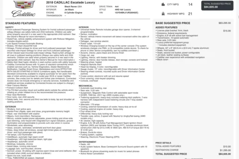 Photos of 2018 Cadillac Escalade Luxury for sale in Columbus, OH at Auto Boutique Ohio