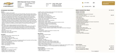 Photos of 2018 Chevrolet Cruze LT for sale in Columbus, OH at Auto Boutique Ohio