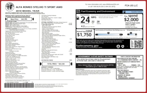 Photos of 2018 Alfa Romeo Stelvio Ti Sport for sale in Columbus, OH at Auto Boutique Ohio