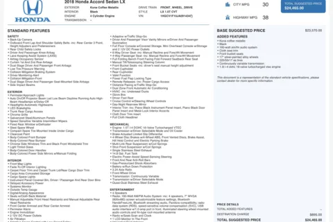 More photos of 2018 Honda Accord Sedan LX 1.5T at Auto Boutique Ohio, OH