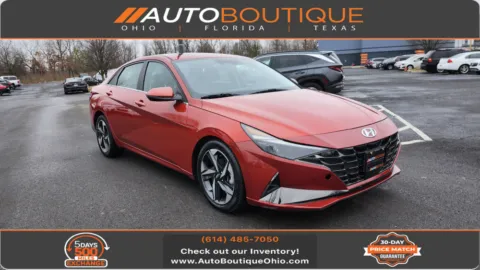Orange 2021 Hyundai Elantra Limited for sale in Columbus, OH