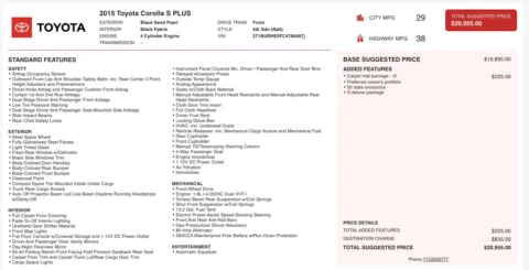 More photos of 2015 Toyota Corolla L at Auto Boutique Ohio, OH