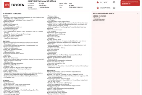 Photos of 2023 Toyota Camry SE for sale in Columbus, OH at Auto Boutique Ohio