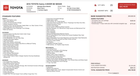 More photos of 2016 Toyota Camry SE at Auto Boutique Ohio, OH