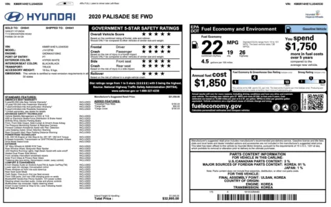 More photos of 2020 Hyundai Palisade SE at Auto Boutique Ohio, OH