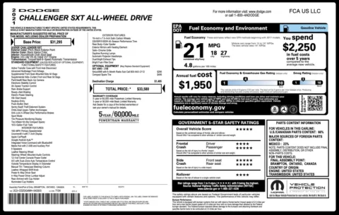 Photos of 2021 Dodge Challenger SXT for sale in Columbus, OH at Auto Boutique Ohio