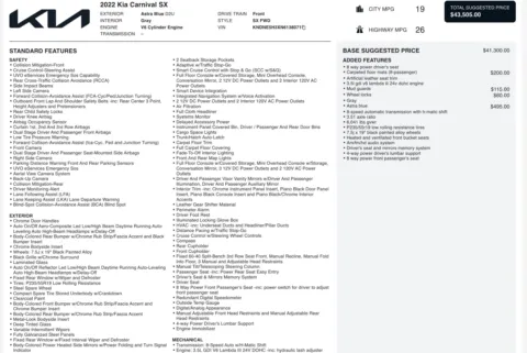 More photos of 2022 Kia Carnival SX at Auto Boutique Ohio, OH