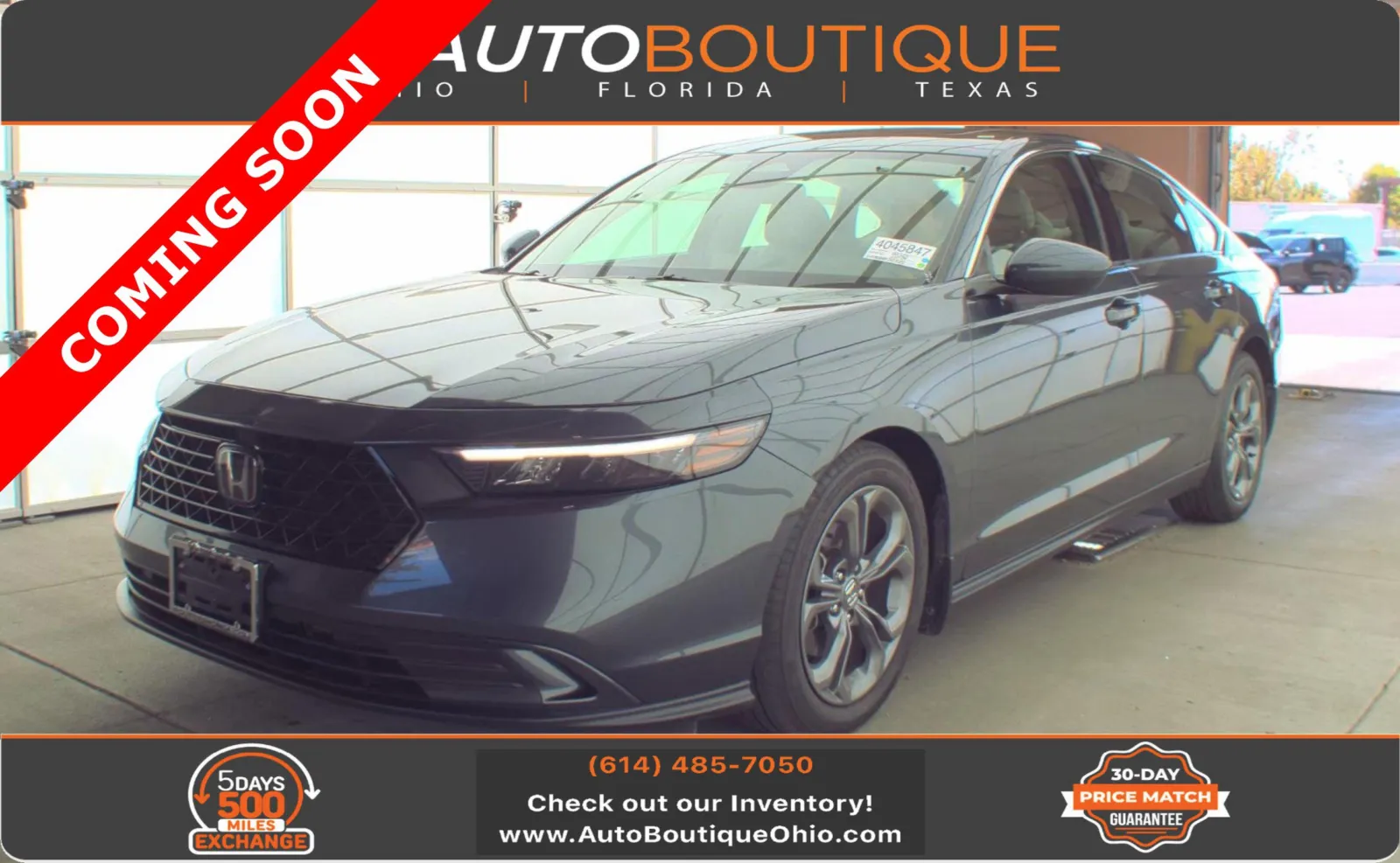 Black 2023 Honda Accord Sedan EX for sale in Columbus, OH