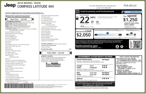 More photos of 2016 Jeep Compass Latitude at Auto Boutique Ohio, OH