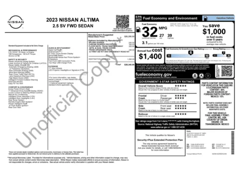 Photos of 2023 Nissan Altima 2.5 SV for sale in Columbus, OH at Auto Boutique Ohio