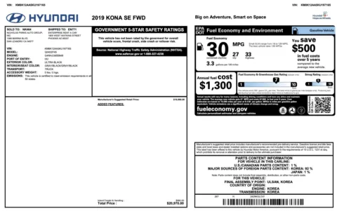 Photos of 2019 Hyundai Kona SE for sale in Columbus, OH at Auto Boutique Ohio