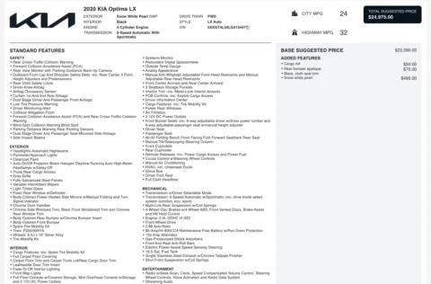 Photos of 2020 Kia Optima LX for sale in Columbus, OH at Auto Boutique Ohio