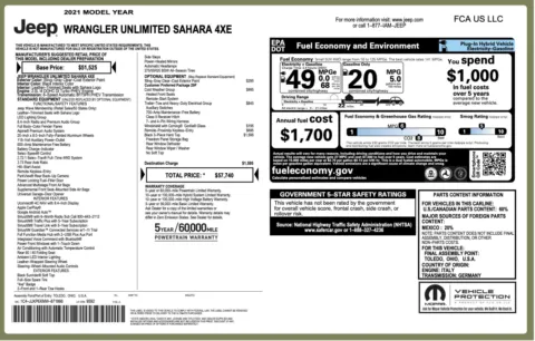 Photos of 2021 Jeep Wrangler 4xe Unlimited Sahara for sale in Columbus, OH at Auto Boutique Ohio