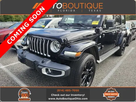 Black 2021 Jeep Wrangler 4xe Unlimited Sahara for sale in Columbus, OH