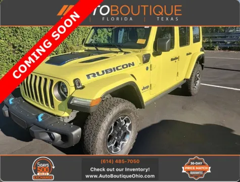 Yellow 2023 Jeep Wrangler 4xe Rubicon for sale in Columbus, OH