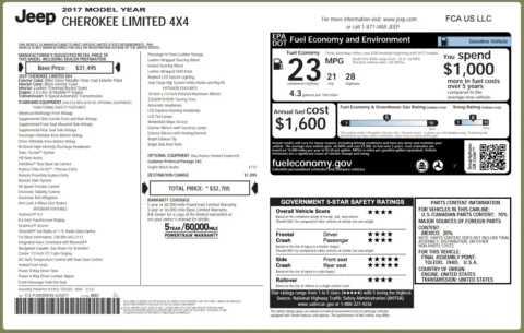 Photos of 2017 Jeep Cherokee Limited for sale in Columbus, OH at Auto Boutique Ohio