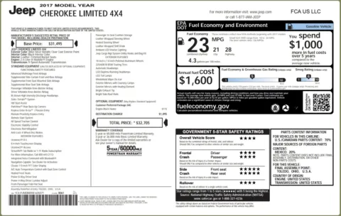 More photos of 2017 Jeep Cherokee Limited at Auto Boutique Ohio, OH