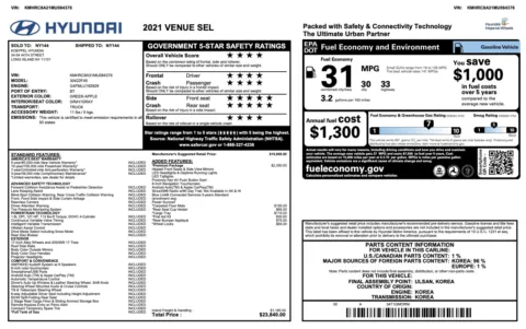 Photos of 2021 Hyundai Venue SEL for sale in Columbus, OH at Auto Boutique Ohio
