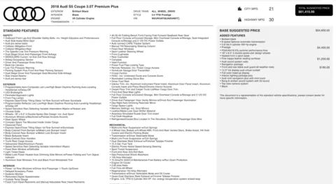 More photos of 2018 Audi S5 Coupe Prestige at Auto Boutique Ohio, OH