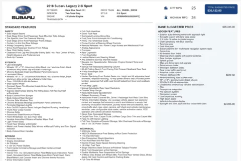 More photos of 2018 Subaru Legacy Sport at Auto Boutique Ohio, OH