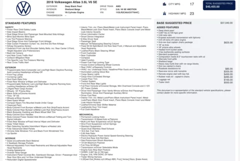 More photos of 2018 Volkswagen Atlas 3.6L V6 SE at Auto Boutique Ohio, OH