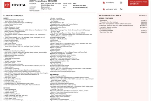 More photos of 2021 Toyota Camry XSE at Auto Boutique Ohio, OH