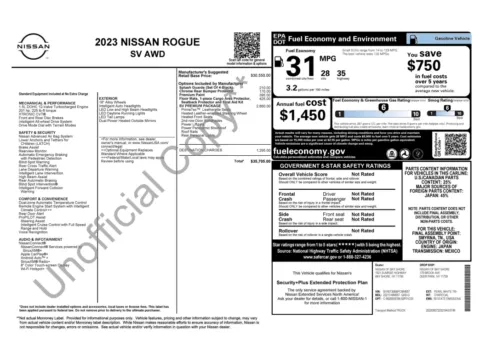 Photos of 2023 Nissan Rogue SV for sale in Columbus, OH at Auto Boutique Ohio