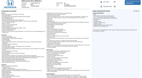 Photos of 2020 Honda CR-V EX-L for sale in Columbus, OH at Auto Boutique Ohio