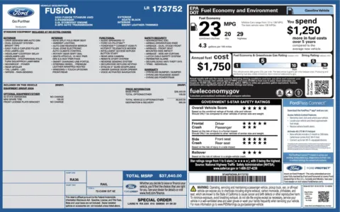 Photos of 2020 Ford Fusion Titanium for sale in Columbus, OH at Auto Boutique Ohio