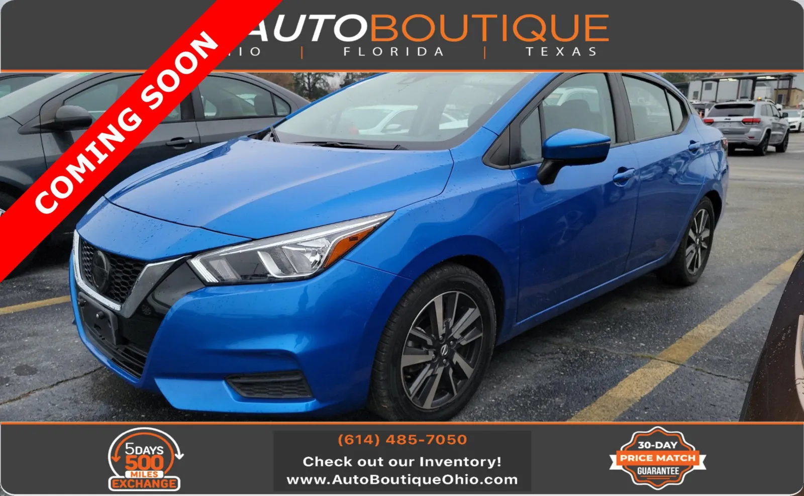 Blue 2021 Nissan Versa SV for sale in Columbus, OH