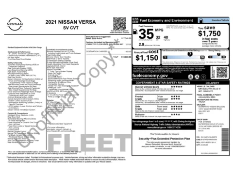 Photos of 2021 Nissan Versa SV for sale in Columbus, OH at Auto Boutique Ohio