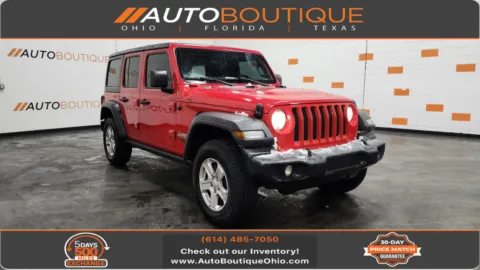 Red 2020 Jeep Wrangler Unlimited Sport S for sale in Columbus, OH