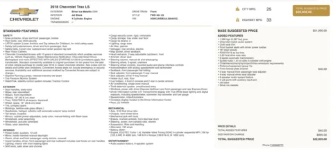 Photos of 2018 Chevrolet Trax LS for sale in Columbus, OH at Auto Boutique Ohio