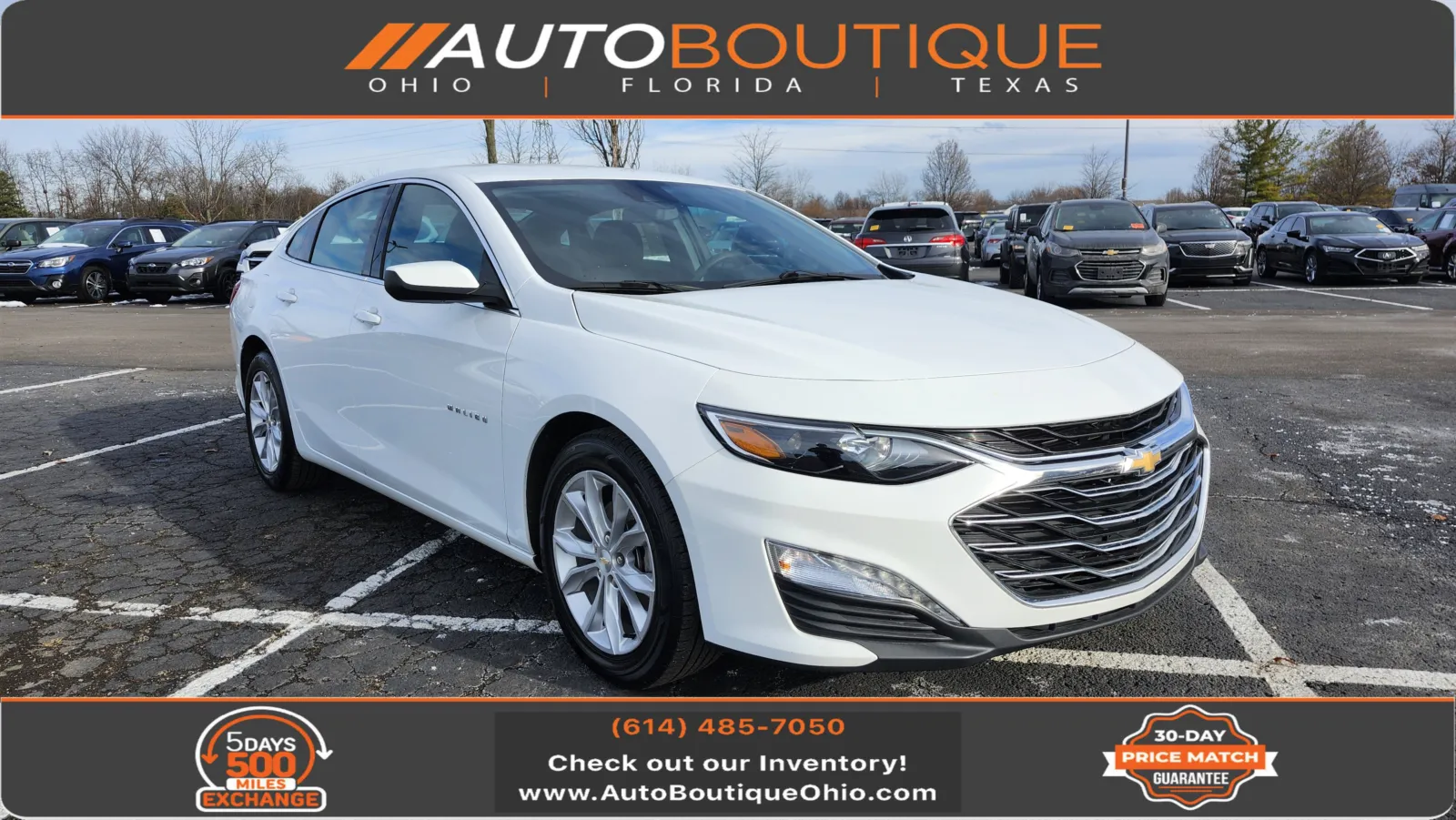 White 2023 Chevrolet Malibu LT for sale in Columbus, OH
