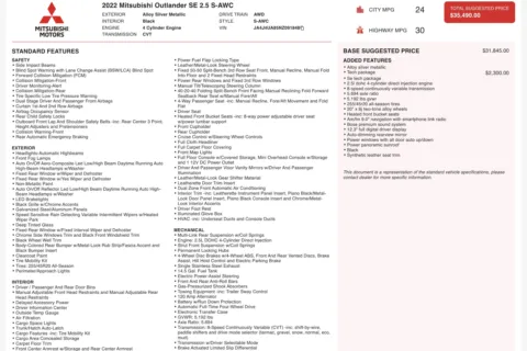 More photos of 2022 Mitsubishi Outlander SE at Auto Boutique Ohio, OH