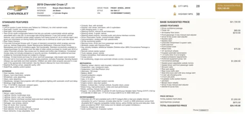 Photos of 2019 Chevrolet Cruze LT for sale in Columbus, OH at Auto Boutique Ohio