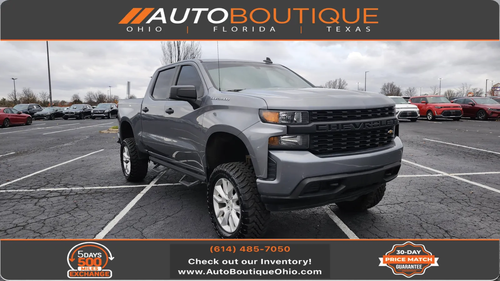 Gray 2021 Chevrolet Silverado 1500 Custom for sale in Columbus, OH