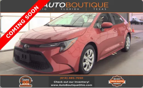 Red 2021 Toyota Corolla LE for sale in Columbus, OH