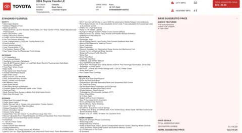 Photos of 2024 Toyota Corolla LE for sale in Columbus, OH at Auto Boutique Ohio