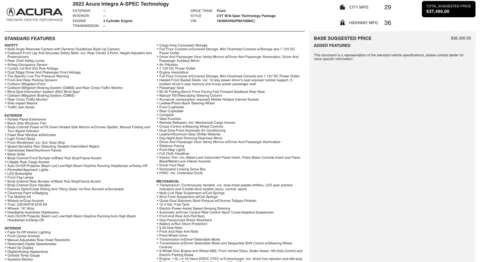 Photos of 2023 Acura Integra w/A-Spec Technology Package for sale in Columbus, OH at Auto Boutique Ohio