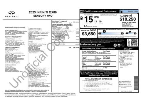 More photos of 2023 INFINITI QX80 SENSORY at Auto Boutique Ohio, OH