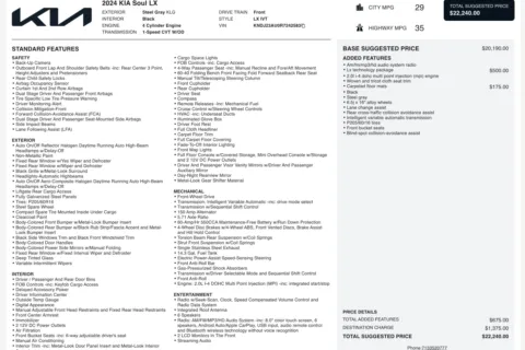 Photos of 2024 Kia Soul LX for sale in Columbus, OH at Auto Boutique Ohio