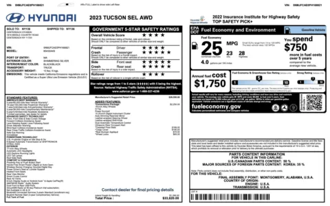 Photos of 2023 Hyundai Tucson SEL for sale in Columbus, OH at Auto Boutique Ohio