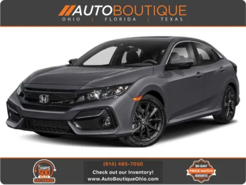 Black 2021 Honda Civic Hatchback EX for sale in Columbus, OH